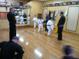 Childrens lesson in Seibukan dojo, Tokyo